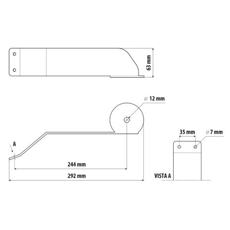 ΕΞΩΤΕΡΙΚΗ ΒΑΣΗ ΚΕΡΑΙΑΣ ΜΕΤΑΛΛΙΚΗ ΑΠΟ ΑΝΟΞΕΙΔΩΤΟ ΑΤΣΑΛΙ 304 ΓΙΑ IVECO S-WAY 10/2019+  LAMPA - 1 τεμ. Auto Moto Tyres 