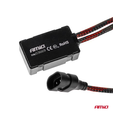 ΛΑΜΠΕΣ LED D3S/D5R/D8S 12/24V 6000K 9.000lm 50W X ALL IN ONE SERIES CAN-BUS (ΜΕ ΑΝΕΜΙΣΤΗΡΑΚΙ) AMIO - 2 ΤΕΜ. Auto Moto Tyres 