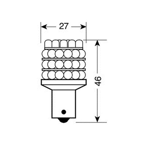 ΛΑΜΠΑ ΜΟΝΟΠΟΛΙΚΗ 36LED ΠΟΡΤΟΚΑΛΙ 12V PY21W Auto Moto Tyres 