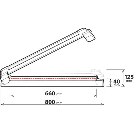 ΒΑΣΗ ΣΚΙ ΟΡΟΦΗΣ 6 ΖΕΥΓΑΡΙΑ ΣΚΙ /4 SNOWBOARD ΑΛΟΥΜΙΝΙΟΥ ΜΕ ΚΛΕΙΔΙ NORDIC-KING 80cm Auto Moto Tyres 