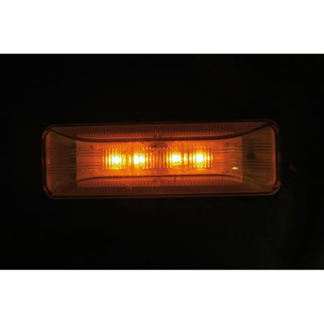 ΦΩΣ ΟΓΚΟΥ ΦΟΡΤΗΓΟΥ 4LED ΠΟΡΤΟΚΑΛΙ 24V 103mm LA3 - 1 ΤΕΜ. Auto Moto Tyres 