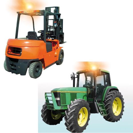 Φάρος RH-1 12V/24V Βιδωτός Πορτοκαλί 130x195mm Auto Moto Tyres 