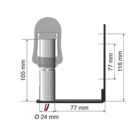 Βάση Στήριξης Φάρου FIX-4 77mm Auto Moto Tyres 