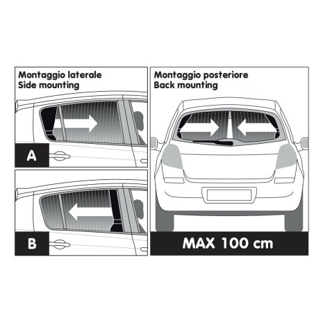 ΚΟΥΡΤΙΝΑΚΙΑ ΠΛΑΙΝΑ LIMOUSINE (S) 32/37x60cm 2ΤΕΜ. Auto Moto Tyres 