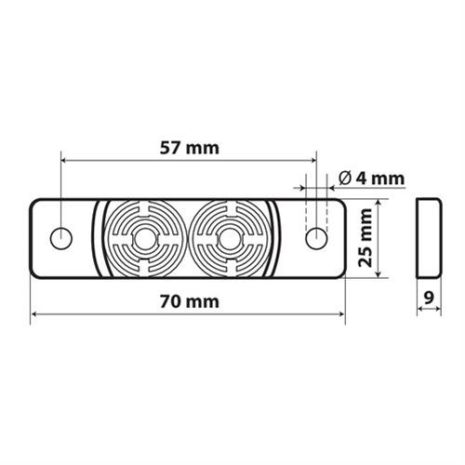 Φώτα Θέσης 2 Led 24V Λευκά Auto Moto Tyres 