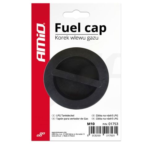 ΠΛΑΣΤΙΚΗ ΤΑΠΑ ΚΑΥΣΙΜΟΥ LPG (ΥΓΡΑΕΡΙΟ) ΜΕ ΣΠΕΙΡΩΜΑ Μ10 AMiO - 1 ΤΕΜ. Auto Moto Tyres 