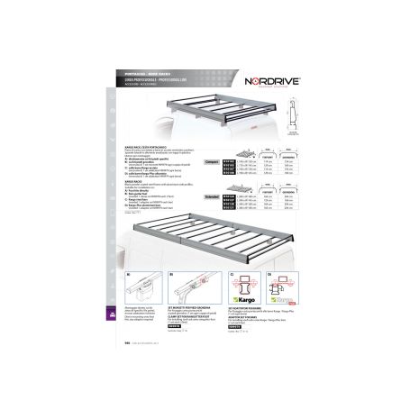 ΣΧΑΡΑ ΟΡΟΦΗΣ KARGO RACK 140x130cm ΣΙΔΕΡΕΝΙΑ ΜΕ ΠΛΑΙΝΑ ΠΡΟΦΙΛ ΑΛΟΥΜΙΝΙΟΥ Auto Moto Tyres 