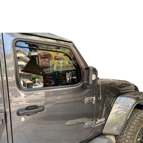 ΑΝΕΜΟΘΡΑΥΣΤΕΣ ΓΙΑ JEEP WRANGLER / GLADIATOR JL IV 5D 2019+ ΖΕΥΓΑΡΙ ΑΠΟ ΕΥΚΑΜΠΤΟ ΦΙΜΕ ΠΛΑΣΤΙΚΟ HEKO - 2 ΤΕΜ. Auto Moto Tyres 
