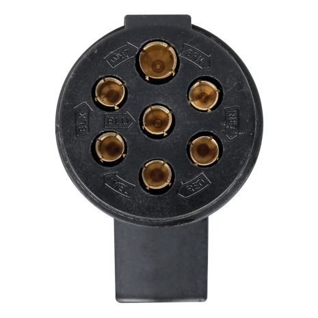 ΠΡΙΖΑ ΚΟΤΣΑΔΟΡΟΥ ΠΛΑΣΤΙΚΗ ΜΑΥΡΗ 24N 24V 7PIN ISO 1185 ΘΗΛΥΚΗ Auto Moto Tyres 