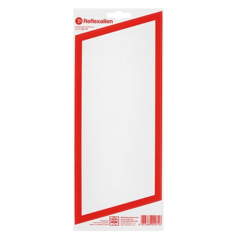 ΑΝΑΚΛΑΣΤΙΚΟ ΑΥΤΟΚΟΛΛΗΤΟ ΛΕΥΚΟ ΜΕ ΚΟΚΚΙΝΟ ΠΕΡΙΓΡΑΜΜΑ 120x307mm - 1 ΤΕΜ. Auto Moto Tyres 