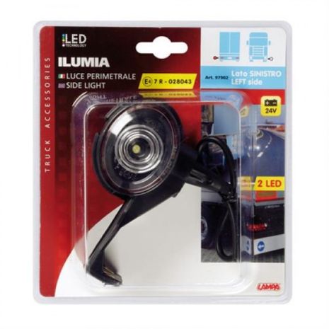 ΦΩΣ ΟΓΚΟΥ ΦΟΡΤΗΓΟΥ ILUMIA L 24V 2LED ΛΕΥΚΟ/ΚΟΚΚΙΝΟ ΑΡΙΣΤΕΡΟ 1ΤΕΜ. Auto Moto Tyres 