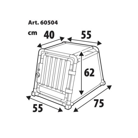 ΚΛΟΥΒΙ/ΚΟΥΤΙ ΜΕΤΑΦΟΡΑΣ ΣΚΥΛΟΥ ΠΟΡΤ ΜΠΑΓΚΑΖ TYPE 4 55x75xH62cm LAMPA - 1 TEM. Auto Moto Tyres 