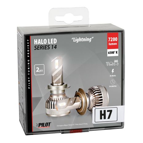 H7 9-32V PX26d 6.500K 7.200lm 45W HALO LED LIGHTING SERIES 14 G-XP SPECIAL CHIPS  LED KIT LAMPA - 2 TEM. Auto Moto Tyres 