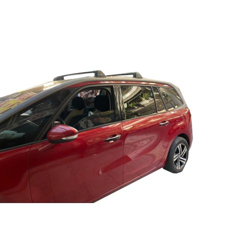 KIT ΜΕ ΜΠΑΡΕΣ ΟΡΟΦΗΣ ΓΙΑ CITROEN C4 GRAND PICASSO ΜΕ ΗΛΙΟΡΟΦΗ/FLUSH RAILS (Y8050223+YK774W) FLUSH BLACK BAR YAKIMA Auto Moto Tyres 