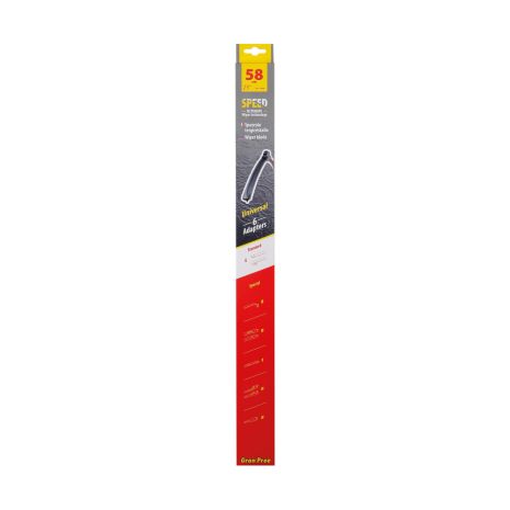 ΥΑΛΟΚΑΘΑΡΙΣΤΗΡΑΣ GRAN PREE SPEED MULTI-FIT ΜΕ 6 ΑΝΤΑΠΤΟΡΕΣ 58CM 23'' LAMPA - 1 TEM. Auto Moto Tyres 
