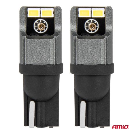 ΛΑΜΠΑΚΙΑ LED T10 W5W W10W 12/24V LED 4xSMD3020 CAN-BUS ΛΕΥΚΟ ΑΜΙΟ - 2 ΤΕΜ. Auto Moto Tyres 