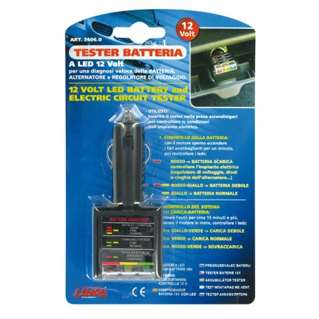 ΤΕΣΤΕΡ ΜΠΑΤΑΡΙΑΣ 12V Auto Moto Tyres 