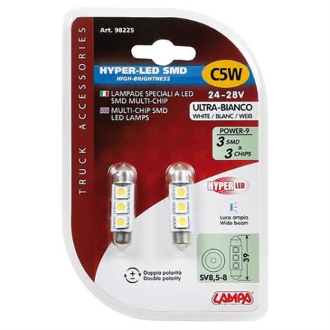 24/28V SV8,5-8 HYPER-LED9 10x39mm Auto Moto Tyres 