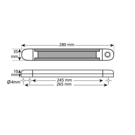ΠΛΑΦΟΝΙΕΡΑ ΛΑΜΠΑ ΕΣΩΤΕΡΙΚΗ LUM-1 12LED ΛΕΥΚΟ 840lm 280mm 1ΤΕΜ. Auto Moto Tyres 