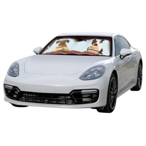 ΕΣΩΤΕΡΙΚΗ ΗΛΙΟΠΡΟΣΤΑΣΙΑ ΠΑΡΜΠΡΙΖ PREMIUM TWO DOGS (68 Χ 147 cm) Auto Moto Tyres 