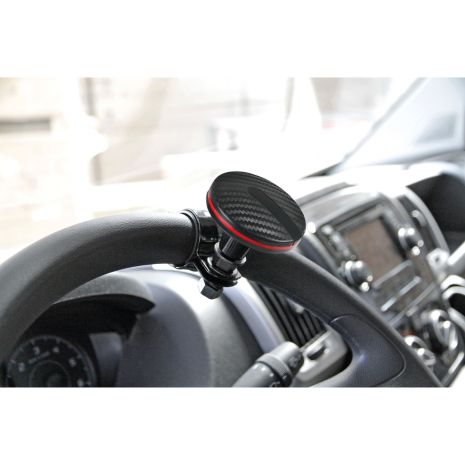 ΤΕΜΠΕΛΗΣ ΤΙΜΟΝΙΟΥ SPINNY LINE 60mm ΓΙΑ ΤΙΜΟΝΙΑ 30-37mm (ΜΑΥΡΟ CARBON ΜΕ ΚΟΚΚΙΝΗ ΡΙΓΑ) Auto Moto Tyres 