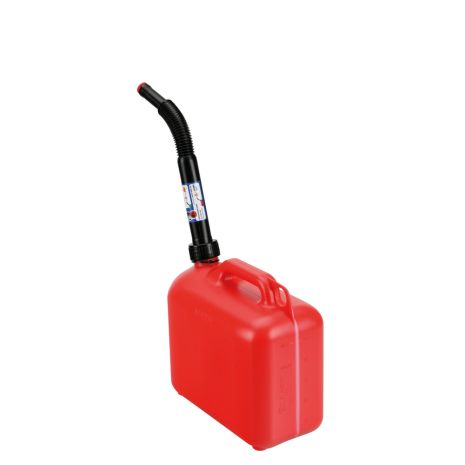 ΜΠΕΤΟΝΙ-ΚΑΝΙΣΤΡΟ ΠΛΑΣΤΙΚΟ ΓΙΑ ΜΕΤΑΦΟΡΑ ΚΑΥΣΙΜΟΥ ΜΕ ΕΥΚΑΜΠΤΟ ΜΑΚΡΥ ΣΤΟΜΙΟ ΑΣΦΑΛΕΙΑΣ ΚΟΚΚΙΝΟ JERRY CAN 5lt LAMPA  - 1 TEM. Auto Moto Tyres 