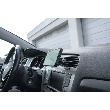 Μαγνητική Βάση Στήριξης Κινητού Mag Pro Airvent της σειράς Optiline για Ίσιους Αεραγωγούς Αυτοκινήτου με 34 μαγνήτες και 2 αυτοκόλλητα, μεταλλικά δακτυλίδια Auto Moto Tyres 