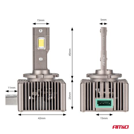ΛΑΜΠΕΣ LED D3S 9>16V 70W 6.500K 8600lm (ΜΕ ΨΥΚΤΡΑ) XD SERIES ΑΜΙΟ - 2 ΤΕΜ. Auto Moto Tyres 