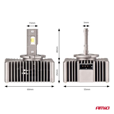 ΛΑΜΠΕΣ LED D5S 9>16V 70W 6.500K 8600lm (ΜΕ ΨΥΚΤΡΑ) XD SERIES ΑΜΙΟ - 2 ΤΕΜ. Auto Moto Tyres 