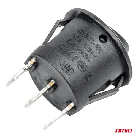 ΔΙΑΚΟΠΤΗΣ 230V 6A ON-OFF-ON 3 ΕΠΑΦΩΝ ΣΤΡΟΓΓΥΛΟΣ BU03 ΑΜΙΟ - 1 ΤΕΜ. Auto Moto Tyres 