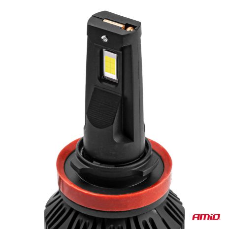 ΛΑΜΠΕΣ LED CAN-BUS H8/9/11 9>16V 90W 6.500K 9900lm (ΜΕ ΑΝΕΜΙΣΤΗΡΑΚΙ) X3 SERIES AMIO - 2 Τεμ. Auto Moto Tyres 