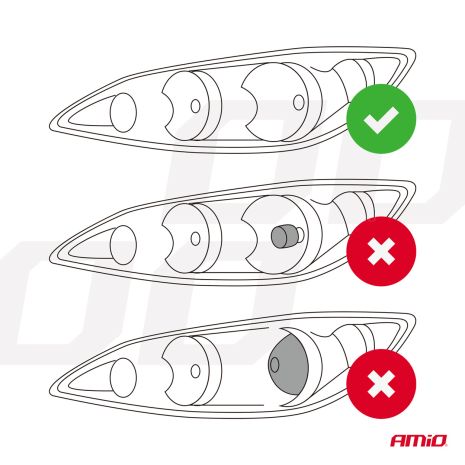 ΛΑΜΠΕΣ H4 PL-LENS SERIES 9>36V 60W 5.000K 3.800lm LED 2x4575 SMD CAN-BUS ΜΕ ΠΡΟΤΖΕΚΤΟΡΑ AMIO - 2 Τεμ. Auto Moto Tyres 