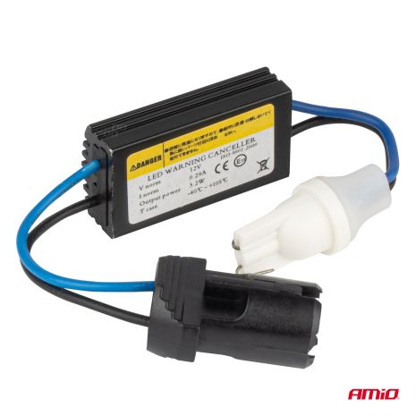 ΑΝΤΙΣΤΑΣΗ ΓΙΑ ΛΑΜΠΑΚΙΑ LED T10 W5W 12V 3.2W AMIO - 1 τεμ. Auto Moto Tyres 