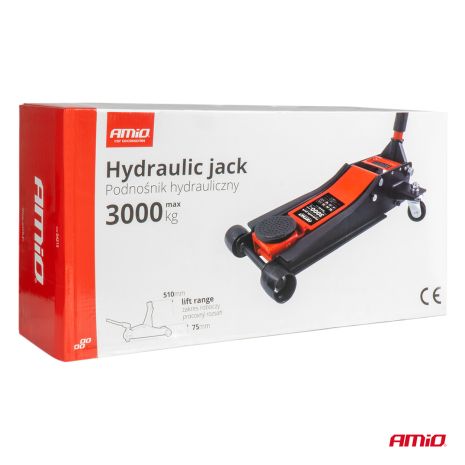 ΓΡΥΛΟΣ ΥΔΡΑΥΛΙΚΟΣ ΜΕ ΡΟΔΕΣ 3.000KG (ΥΨΟΣ 75-510mm) - 1 Τεμ. Auto Moto Tyres 