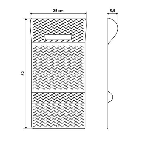 ΤΑΚΟΣ (ΣΤΟΠ) ΤΡΟΧΩΝ ΑΥΤΟΚΙΝΗΤΟΥ 52 Χ 25 cm - 1 ΤΕΜ. Auto Moto Tyres 
