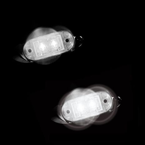 ΛΕΥΚΟ ΦΩΣ 24V ΜΕ 2 LED Auto Moto Tyres 