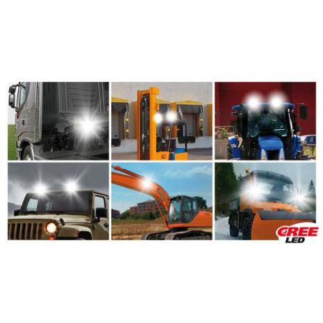 ΠΡΟΒΟΛΕΑΣ ΕΡΓΑΣΙΑΣ  WL-6 9/32V 6 CREE LED 18W 1560LM 6.000K (112 x 113 x 66 mm) ΜΕ ΦΩΣ ΔΙΑΘΛΑΣΗΣ -1ΤΕΜ. Auto Moto Tyres 