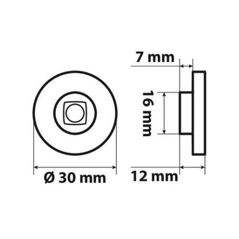 Φώτα Ογκου Φορτηγού 24V 1 Led 2τεμ Πορτοκαλί S-11 Auto Moto Tyres 