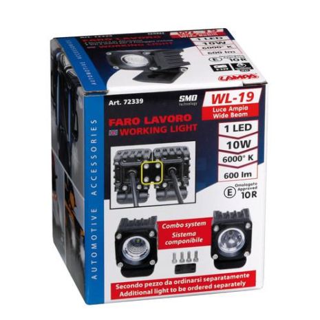 ΠΡΟΒΟΛΕΑΣ ΤΕΤΡΑΓΩΝΟΣ WL-19 1LED 10W 600lm 9-32V 36x49x42mm ΦΩΣ ΔΙΑΘΛΑΣΗΣ 1 ΤΕΜ. Auto Moto Tyres 