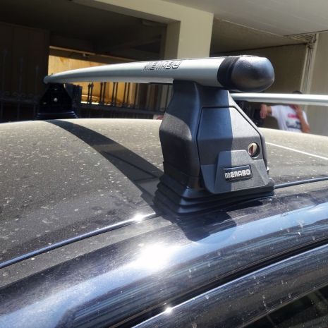 KIT ΜΕ ΜΠΑΡΕΣ ΟΡΟΦΗΣ ΓΙΑ MITSUBISHI LANCER 4D / 5D 07/2008+ ΑΛΟΥΜΙΝΙΟΥ TEMA MENABO (AL1-3360-FIX501FP)-2 ΤΕΜ. Auto Moto Tyres 