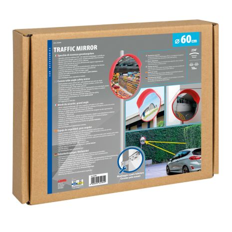ΚΑΘΡΕΠΤΗΣ ΑΣΦΑΛΕΙΑΣ/ΚΥΚΛΟΦΟΡΙΑΣ ΚΥΡΤΟΣ ΚΟΚΚΙΝΟΣ ΕΞΩΤΕΡΙΚΟΥ ΧΩΡΟΥ 60cm TRAFFIC MIRRORS 1ΤΕΜ Auto Moto Tyres 