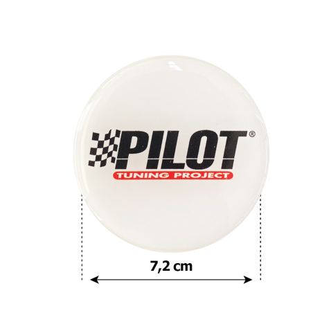 PILOT ΑΥΤΟΚΟΛΛΗΤΑ ΖΑΝΤΩΝ 7,2 cm ΛΕΥΚΟ/ΜΑΥΡΟ/ΚΟΚΚΙΝΟ ΣΜΑΛΤΟΥ - 4 ΤΕΜ. Auto Moto Tyres 