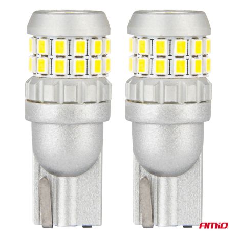 ΛΑΜΠΑΚΙΑ T10 W5W 12V/24V LED CAN-BUS 30xSMD 2016 ΛΕΥΚΟ 5500K ΑΜΙΟ - 2 ΤΕΜ. Auto Moto Tyres 