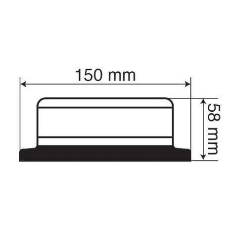 ΦΑΡΟΣ RL-6 12V/24V 45LED ΒΙΔΩΤΟΣ ΠΟΡΤΟΚΑΛΙ ΣΤΡΟΓΓΥΛΟΣ 150x58mm Auto Moto Tyres 