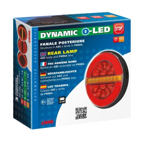 ΦΩΣ ΠΙΣΩ ΑΡΙΣΤΕΡΟ 12/24V DYNAMIC-O 140 mm ΜΕ 29 LED 3 ΧΡΗΣΕΙΣ ΘΕΣΕΩΣ/ΦΛΑΣ/STOP (ΚΟΚΚΙΝΟ/ΠΟΡΤΟΚΑΛΙ) - 1 ΤΕΜ. Auto Moto Tyres 