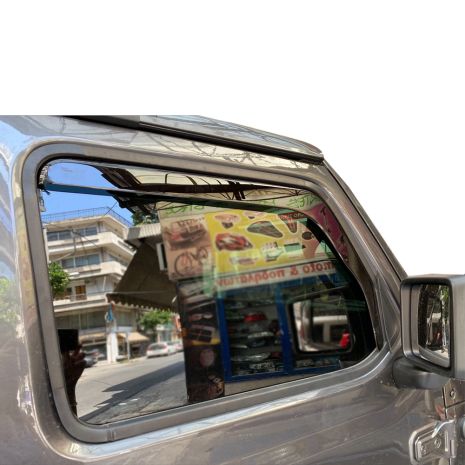 ΑΝΕΜΟΘΡΑΥΣΤΕΣ ΓΙΑ JEEP WRANGLER / GLADIATOR JL IV 5D 2019+ ΖΕΥΓΑΡΙ ΑΠΟ ΕΥΚΑΜΠΤΟ ΦΙΜΕ ΠΛΑΣΤΙΚΟ HEKO - 2 ΤΕΜ. Auto Moto Tyres 