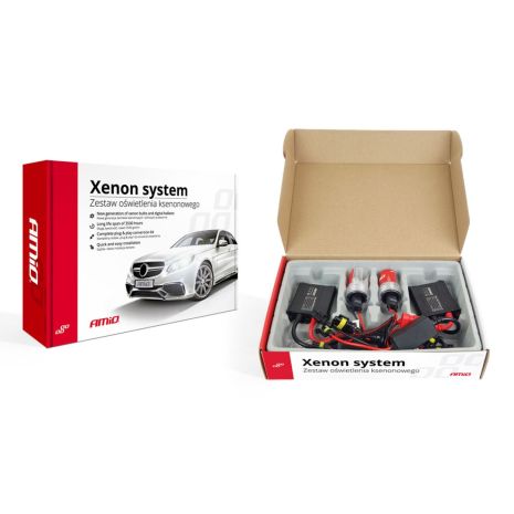 H4-3 6000K 12V BIXENON KIT XENON SLIM BALLAST 35W AMiO - 1 ΤΕΜ. Auto Moto Tyres 