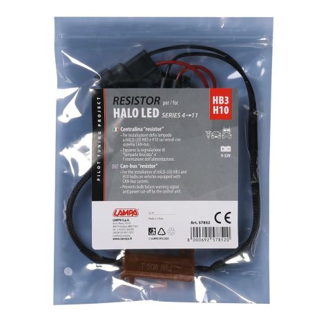 ΑΝΤΙΣΤΑΣΗ CAN-BUS ΓΙΑ HALO LED H10/HB3 9005 9-32V SERIES 4-11 (ΑΝΤΙΣΤΑΣΗ-ΨΕΥΤΗΣ- CANCELLER) 1ΤΕΜ. Auto Moto Tyres 