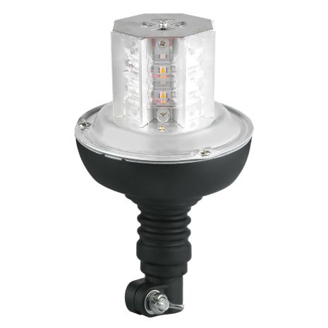 ΦΑΡΟΣ ΠΕΡΙΣΤΡΕΦΟΜΕΝΟΣ 16LED RL-10 9-32V 3 ΛΕΙΤΟΥΡΓΙΩΝ ΒΙΔΩΤΟΣ ΕΛΑΣΤΙΚΟΣ ΠΟΡΤΟΚΑΛΙ 130x221mm Auto Moto Tyres 