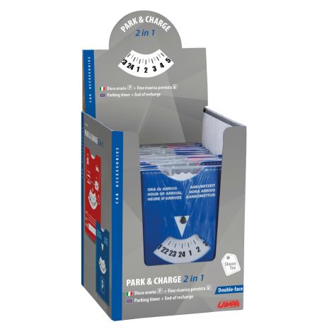 ΧΡΟΝΟΜΕΤΡΗΤΗΣ PARKING & ΦΟΡΤΙΣΗΣ ΗΛΕΚΤΡΙΚΟΥ ΟΧΗΜΑΤΟΣ PARK & CHARGE 2in1 (PARKING TIMER) 110x150mm Auto Moto Tyres 